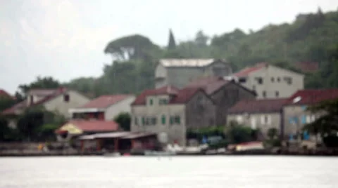 Out of focus view of harbor  Vidéo 41585073