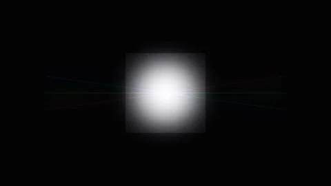 Out of focus white shape with bokeh effect and light streaks during night Stock Footage 340940969