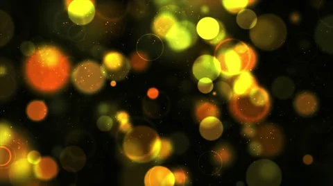 Out of focus yellow and orange dotted - Motion video loop HD Stock Footage 67636665