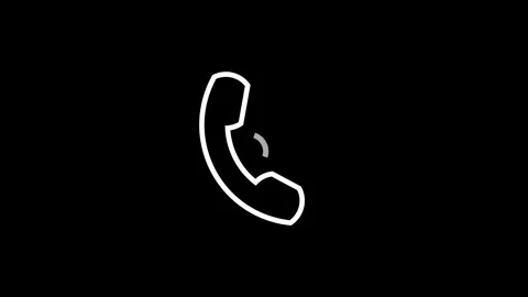 A out going call icon animation on the background.icon concept 4k video. Stock Footage 257762800