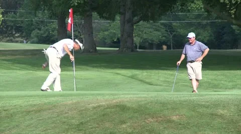 Out golfing (1 of 4) 스톡 동영상 16762542
