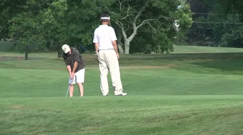Out golfing (2 of 4) 스톡 동영상 16763280