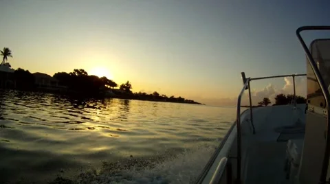 Out The inlet at Sunrise 2 Stock Footage 7757150