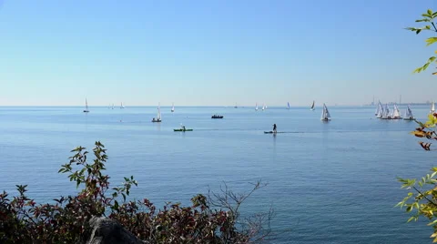 Out on the Lake Stock Footage 46481833