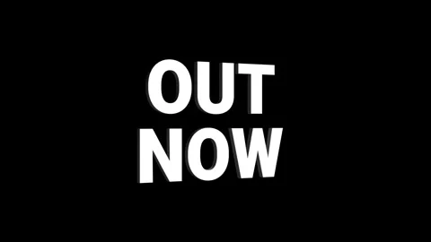 Out now 3D text looped animation word on super discount offer Stock Footage 313665085