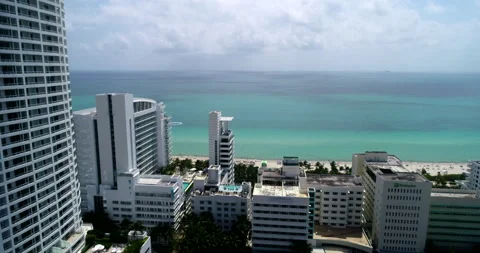 Out to the ocean in Miami Beach Video stock 155428676