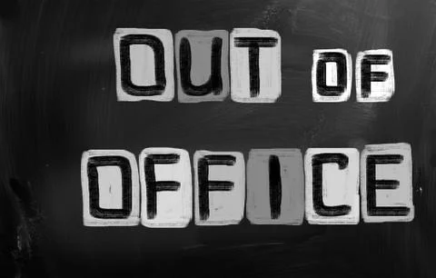 Out of office concept Illustrazione stock