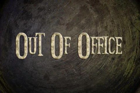 Out of office concept Illustrazione stock