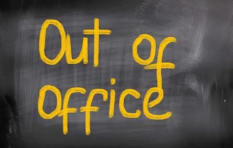 Out Of Office Concept Illustrazione stock