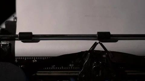 Out with the Old, In with the New on a vintage typewriter Stock Footage 97763113