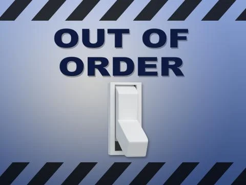 OUT OF ORDER concept 写真素材