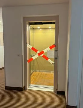 Out of Order Elevator Closed for Maintenance Stock Photos