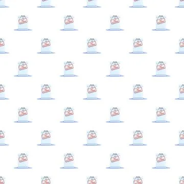 Out of order machine flat pattern concept Stock Illustration