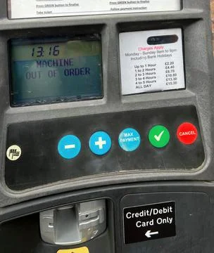 OUT OF ORDER parking meter Stock Photos