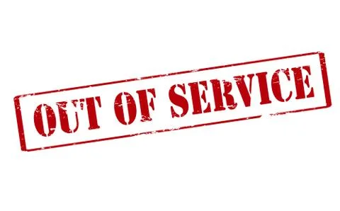 Out of service Stock Illustration