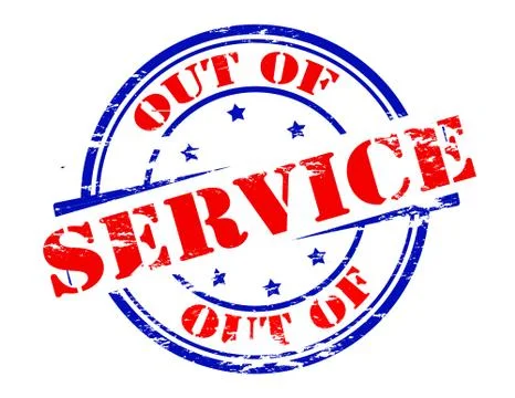 Out of service Stock Illustration