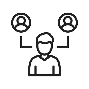 Out Source icon vector image. Suitable for mobile apps, web apps and print media Stock Illustration