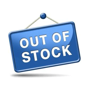 Out of stock Stock Illustration