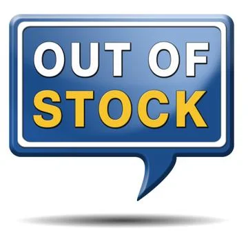 Out of stock Stock Illustration