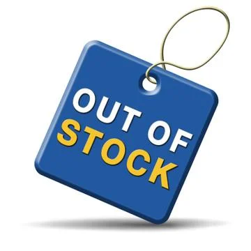 Out of stock Stock Illustration