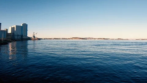 Out in the water Stock Footage 125692153