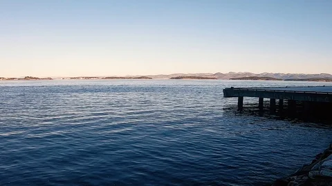 Out in the water Stock Footage 125699464
