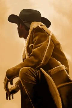 Out west Stock Illustration