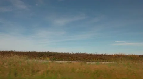Out the Window of A Car Ride Stock Footage 69047041