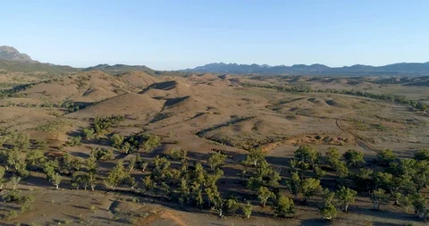 Outback Aerial Landscape Stock Footage 87194449