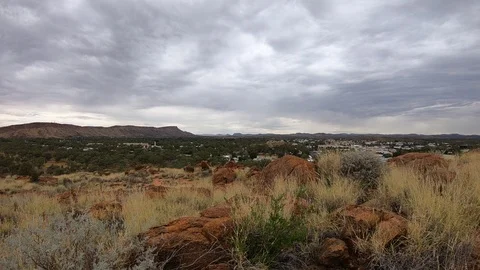 Outback Australia Time Lapse Alice Springs Video stock 121714124