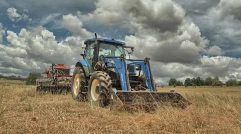 Outback Australia Tractor Timelapse Video stock 57479384