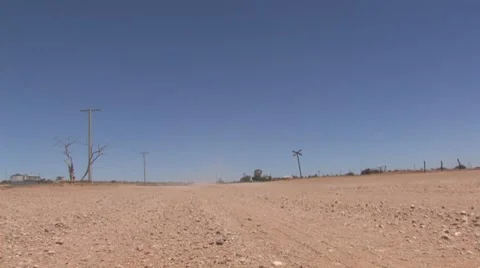 Outback Dirt Road Stock Footage 7761154