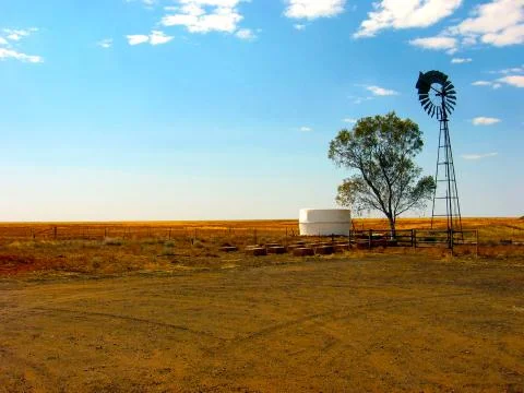 Outback farm Foto stock