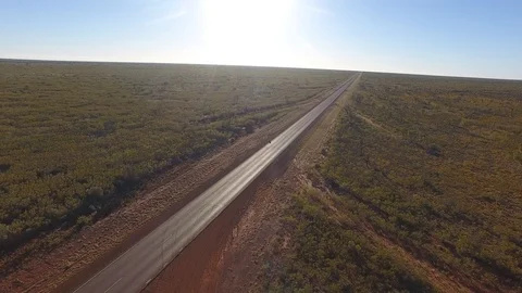 Outback Highway 1 Australia 스톡 동영상 90779972