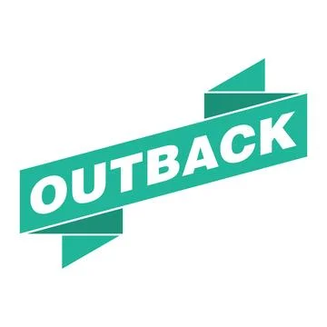 Outback Letter Rubber Stamp Vector Design Template Stock Illustration