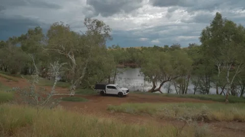 Outback River in Australia Stock Footage 315997668