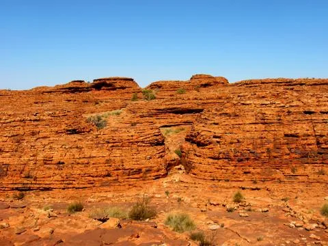 Outback rock wall Foto stock