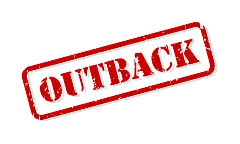 Outback Rubber Stamp Vector Stock Illustration