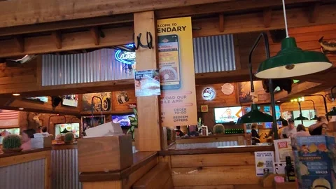 Outback Steakhouse Restaurant Stock Footage 201434302