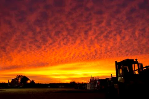 Outback Sunrise Stock Photos