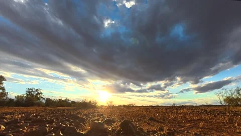Outback Sunset Timelapse 스톡 동영상 322076752