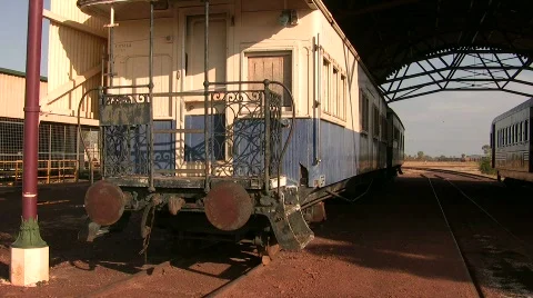 Outback Trains Stock Footage 875608