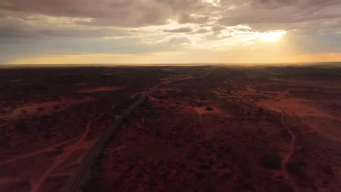 Outback Under Partly Cloudy Winter Sky 1 Stock Footage 311080947