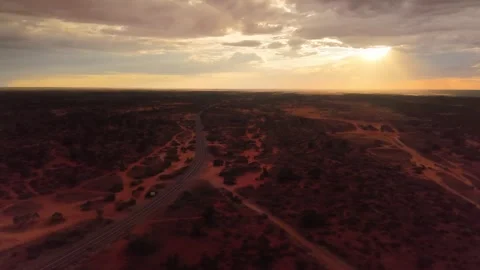 Outback Under Partly Cloudy Winter Sky 2 Stock Footage 311080961