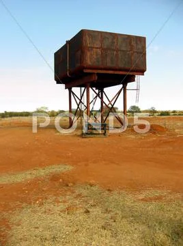 Outback water tank Stock Photos