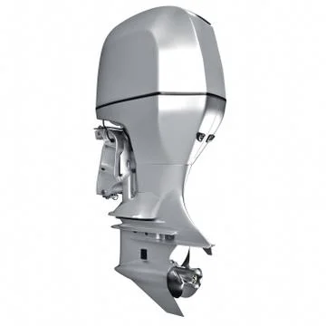 Outboard engine 3d Stock Illustration