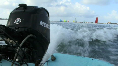 Outboard Motor Stock Footage 117291