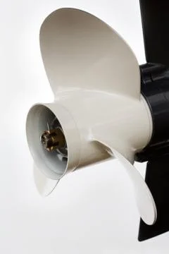 Outboard propeller Stock Photos