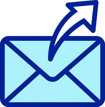 Outbound Email Message Stock Illustration