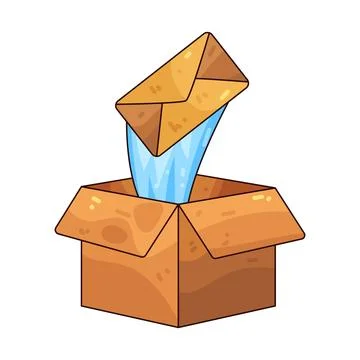 Outbox illustration 스톡 일러스트